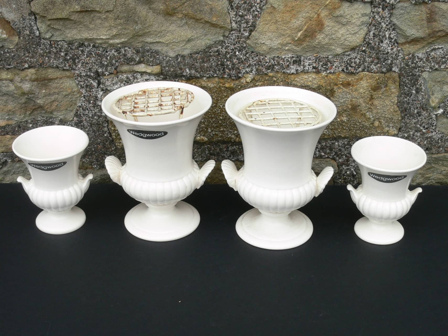 Wedgwood Etruria Shell Urn Vases